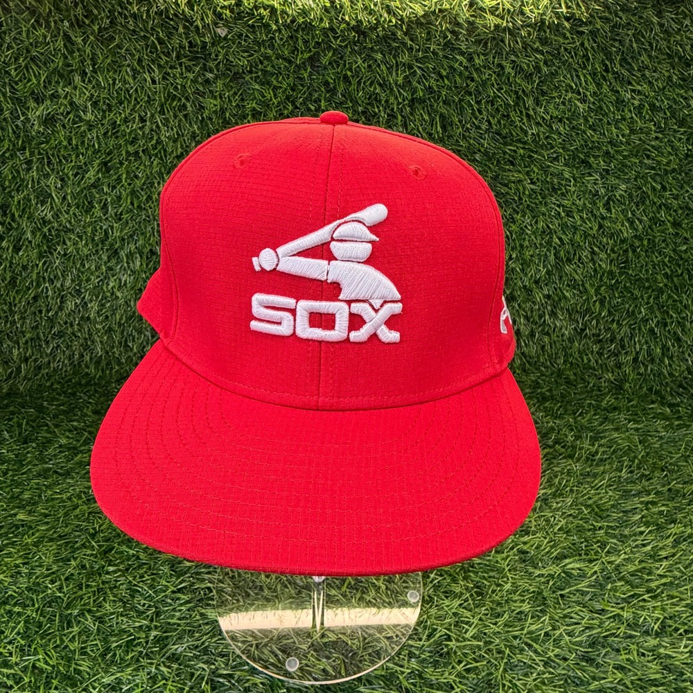 Under Armour Chicago White Sox Hat Mens Large On Field Fit Red Batterman UAB404